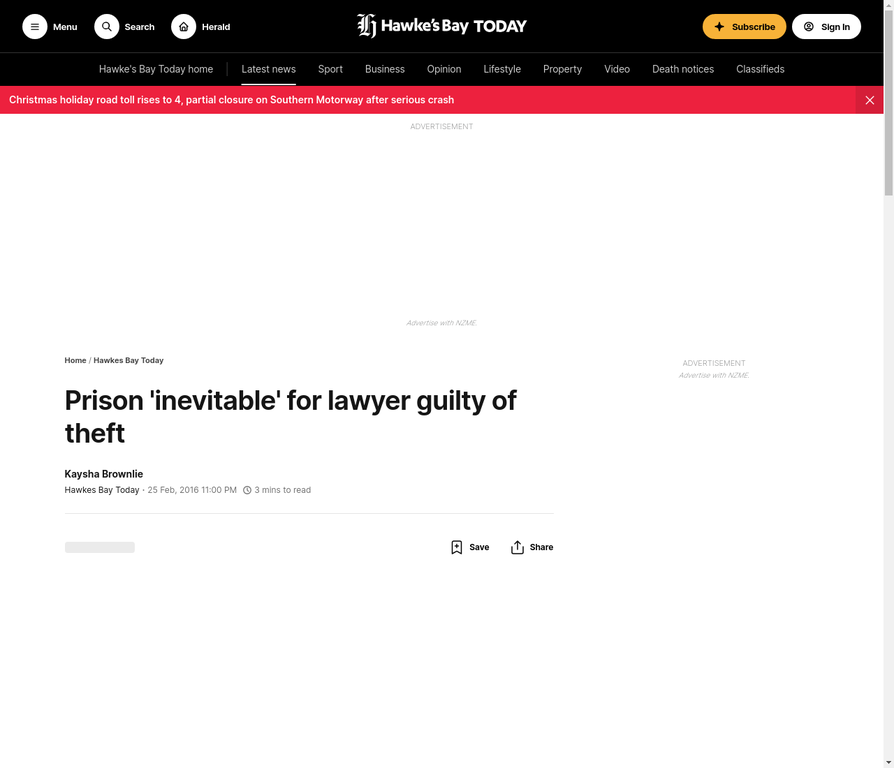 Gerald McKay Theft Conviction - Prison Inevitable