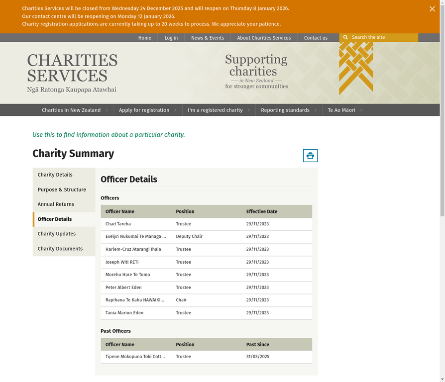 Mana Ahuriri Trust Officers