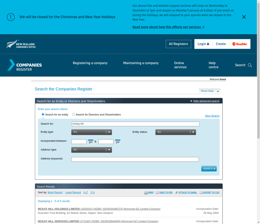 McKay Hill Companies Search