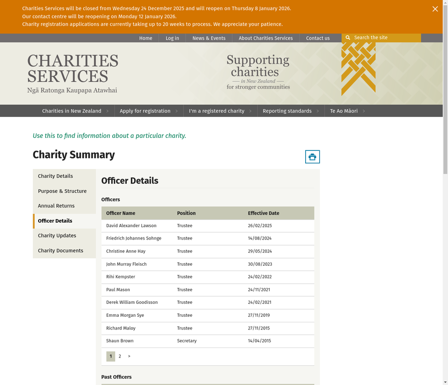 PAMT Officers and Trustees